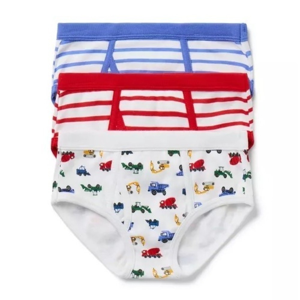 Janie and Jack Boys Underwear‎ Set 3 Pack Size 6 to 8